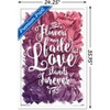 Trends International Flowers May Fade - Love Stands Forever Framed Wall Poster Prints - 3 of 4