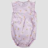 Carter's Just One You®️ Baby Girls' Gingham Romper - Purple