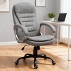 TopComfy Accent Chairs High Back Home Office Chair Executive Computer Chair with Adjustable Height Comfort Chair for Office, Gray, 25.3"*29.5"*43.8" - 2 of 4