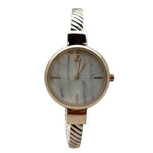 Olivia Pratt Every Day Thin Marble Face Bangle Women Watch - 1 of 3