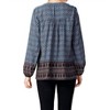 Women's Border Print Lace Top - KORI - 2 of 3