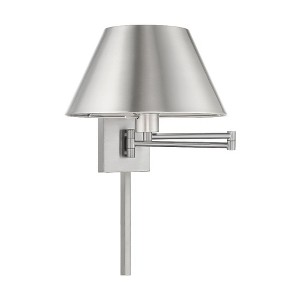 Livex Lighting 1 - Light Wall Light in  Brushed Nickel - 1 of 2