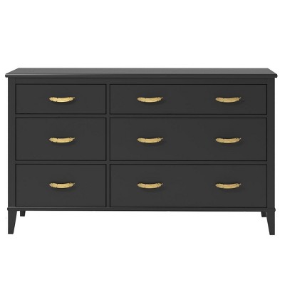 Monarch Hill Hawken 6 Drawer Dresser, Black