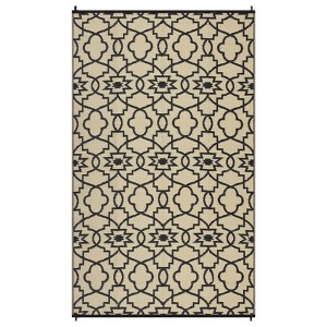Outdoor Plastic Straw Rug Reversible Mats Indoor Outdoor Area Rug Carpet for Outside, RV, Deck, Picnic, Beach, Trailer, Camping - 1 of 4