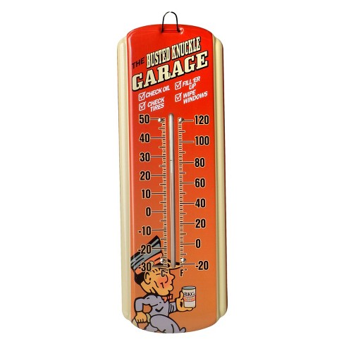 Open Road Brands Full Service Garage Metal Wall Thermometer