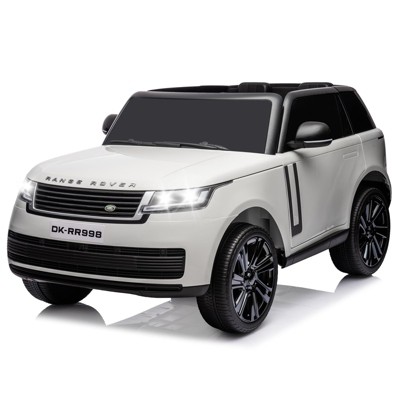 24v Electric SUV for Kids, 2-Seater Licensed Land Rover Battery Car w/Remote, LED Lights, Bluetooth Music & 3-Speed Modes