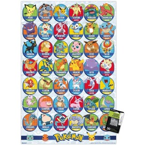 Trends International Pokémon: All-Time Favorites - Grid Unframed Wall Poster Prints - 1 of 4