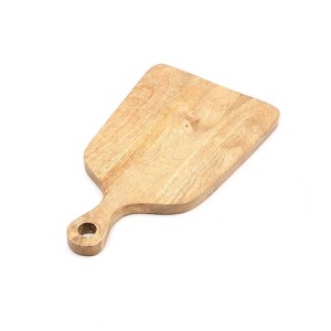 SEVOBAL Serving Platters Handmade Teak Wood Cheese and Bread Board with Natural Symmetry Modern Design for Cakes, Appetizers, Brown, 9.5"*16"*0.7" - 1 of 4