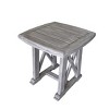 Courtyard Casual Driftwood Gray Teak Surf Side Outdoor End Table - 2 of 3