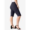 Roaman's Women's Plus Size Comfort Stretch Bermuda Jean Short - 4 of 4