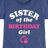 Girls' - Barbie - Sister Of The Birthday Girl Fitted Short Sleeve Graphic T-Shirt - 2 of 4