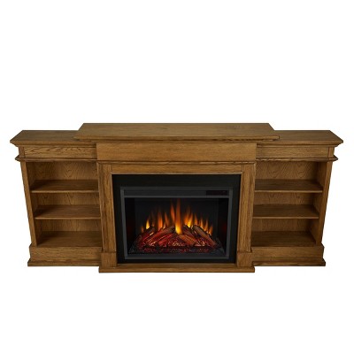 Real Flame Ashton Grand Media Electric Fireplace English Oak