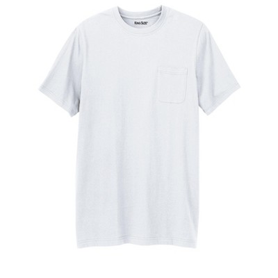KingSize Shrink-Less Lightweight Longer-Length Crewneck Pocket T-Shirt