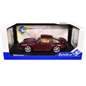 1997 Porsche 911 (993) Turbo Arena Red Metallic 1/18 Diecast Model Car by Solido - 1 of 4