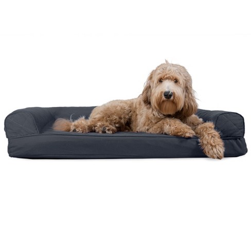 Furhaven Quilted Cooling Gel Top Pet Bed For Dogs Cats Large Iron Gray Target