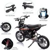 36V Electric Dirt Bike for Kids 8-14, 15.5MPH Off-Road Motorcycle, High-Speed for Teens with LED Headlight, Leather Seat, Front+Back Brake, Black - 3 of 4
