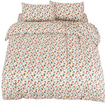 5 Pcs Polyester Microfiber Dinosaur Pattern Soft Washable Duvet Cover Bedding Sets - PiccoCasa