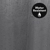 Americanflat 71x74 Solid Grey Shower Curtain - 100% Polyester Shower Curtain - Water-Resistant Curtain with Metal Grommets and 12 Curtain Rings - 3 of 4