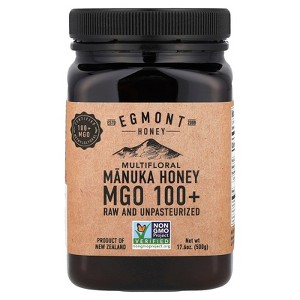 Egmont Honey Multifloral Manuka Honey, Raw And Unpasteurized, MGO 100+, 17.6 oz (500 g) - 1 of 2