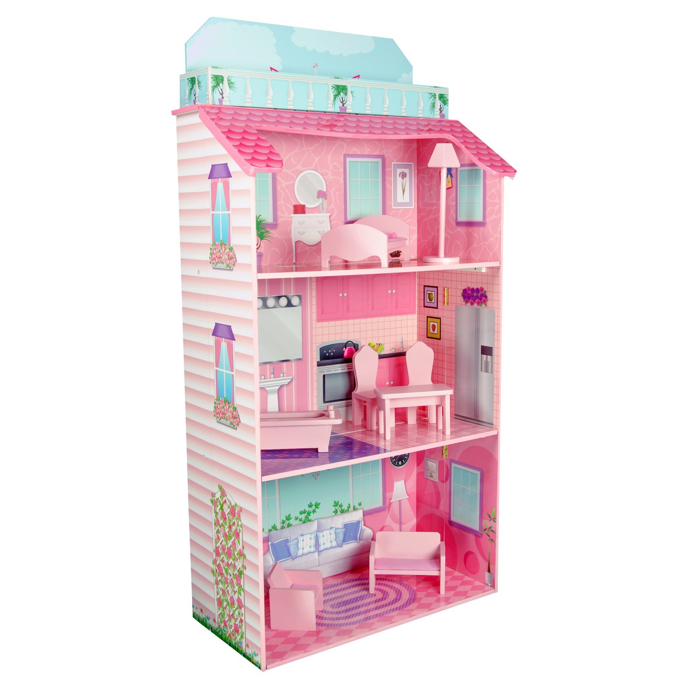 Teamson Kids Glamour Mansion Foldin Doll House - image 1 of 13