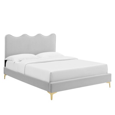 Modway Current Performance Velvet Twin Platform Bed