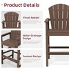 Hyleory 3-Piece HDPE Patio Bar Set with Adirondack Bar Stools - Durable Outdoor Furniture for Stylish Entertaining - 4 of 4