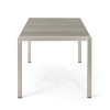 PAGED Rustic Outdoor Dining Table Sandblast Finish Acacia Wood Outdoor Table with Metal Finish Frame for Patio, Lawn, Courtyard - 3 of 4