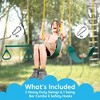 Joyfy 3 Pack Tree Swing Set - 1 Gym Rings Boom and 2 Swings with Plastic Coated Chains, Outdoor Play Fun, Ideal Family Equipment for Kids Age 3+ - 2 of 4