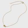 14K Gold Dipped Genuine Birth Stone Flower Pendant Necklace - A New Day™ - 3 of 4