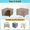 Unique Bargains Polyester Rectangular Stretchy Elastic Stool Cover Medium Fit Length 23"-27" - 4 of 4