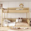 Grungis Full XL over Queen Loft Bed Can Divided Into 2 Beds,Modern Bunk Bed with Ladder and Guardrails,Loft and Bunk Bed for Bedroom - 2 of 4
