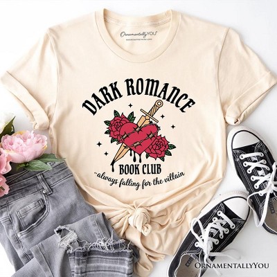 Dark Romance Book Club T-Shirt, Vintage Gothic Romantasy Bookish Tee| OrnamentallyYou