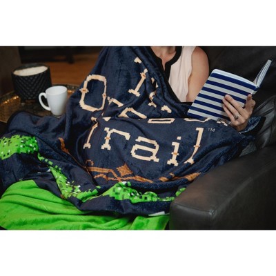 Retro Oregon Trail Fleece Throw Blanket, 60 x 45 Inches