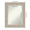 Amanti Art Luxe Half-Inch-Bevel Framed Bathroom Vanity Wall Mirror - 3 of 4