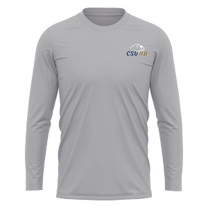 California State University - Monterey Bay Adult Sport Long Sleeve Left Chest Logo, Athletic Heather - 1 of 4