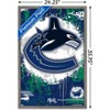 Trends International NHL Vancouver Canucks - Maximalist Logo 23 Framed Wall Poster Prints - 3 of 4