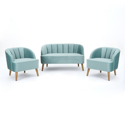 target blue velvet couch