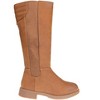 bebe Girl's Fashion Boots, Tall Knee-High Comfy Chelsea Boots with Elastic Gore and Padded Counter for Girls - 2 of 4