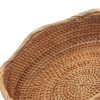 Aoibox Rattan Bread Baskets, Woven Fruit Bowls & Key Holders, Stackable Storage for Snacks, Fruits, Vegetables, Natural Set of 3 - 4 of 4