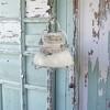 Industrial-Chic Pendant Light with Weathered White Finish, Vintage Dome Shade, Rustic Metal Frame, Perfect for Kitchens, Dining Areas, Or Hallways - 2 of 4
