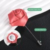 Unique Bargains Ribbon Alloy Multipurpose Use Durable Flower Lapel Pin 3.5 x 1.38 Inch  24 Pcs - 2 of 4