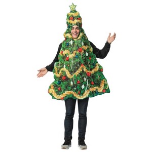 Imposta Costumes Adult Get Real Christmas Tree Costume Bodysuit One Size Green - 1 of 1