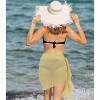 HAPPY BAY Sarong for Women Chiffon Cover Up Short Women's Summer Pool Beach Wrap Skirt Bikini Cover-ups Dress - 3 of 4