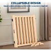 Coucheta Solid Hardwood Freestanding Pet Gates: Collapsible, with Support Feet for Indoor Stairs, Doorway, Hall. Sizes 24" & 36", 3-4 Panels - 4 of 4