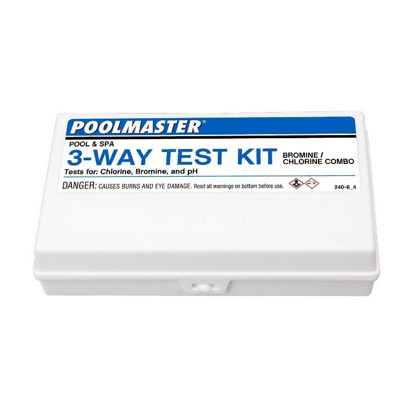 Poolmaster 3 Way Swimming Pool or Spa Water Test Kit with Case, 4 of 5