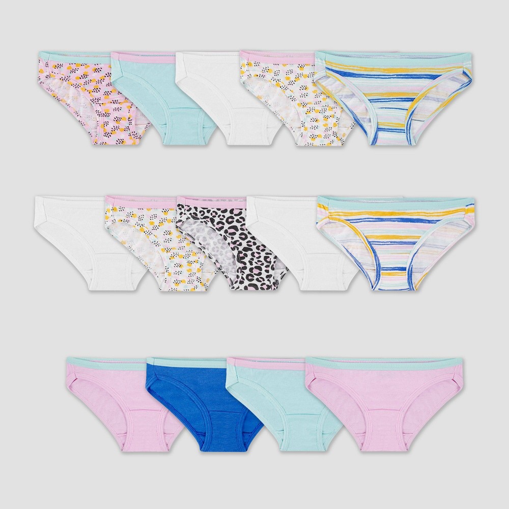 Fruit of the Loom Girls' 14pk Bikini - Colors Vary 12