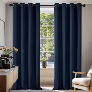 Deconovo Grommet Curtains 2 Panels, Thermal Insulated, 38"W - 1 of 4