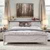 SinCiDo Farmhouse Full Size Bed Frame w/Storage Bookcase Headboard & Charging Station, Wood Platform Bed w/Wood Slat Support - 2 of 4