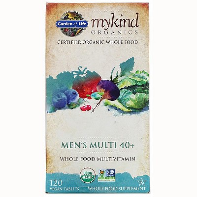 Garden of Life Multivitamins Mykind Organics Men's Multi 40+ Tablet 120ct
