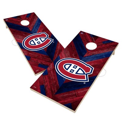 NHL Montreal Canadiens 2'x4' Solid Wood Cornhole Board